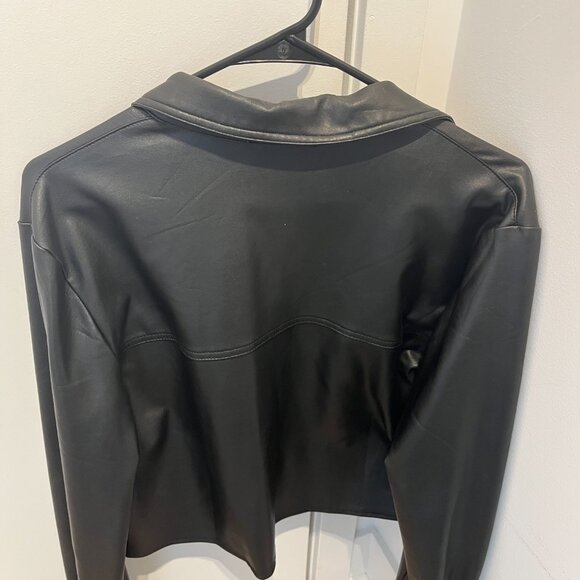 Black Faux-Leather Jacket - Picture 3 of 3